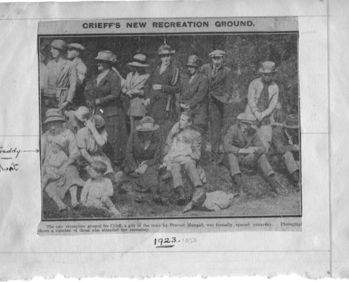 Another extract from Miss Emily Hunt's scrapbook showing an event in 1923 Another extract from Miss Emily Hunt's scrapbook showing an event in 1923